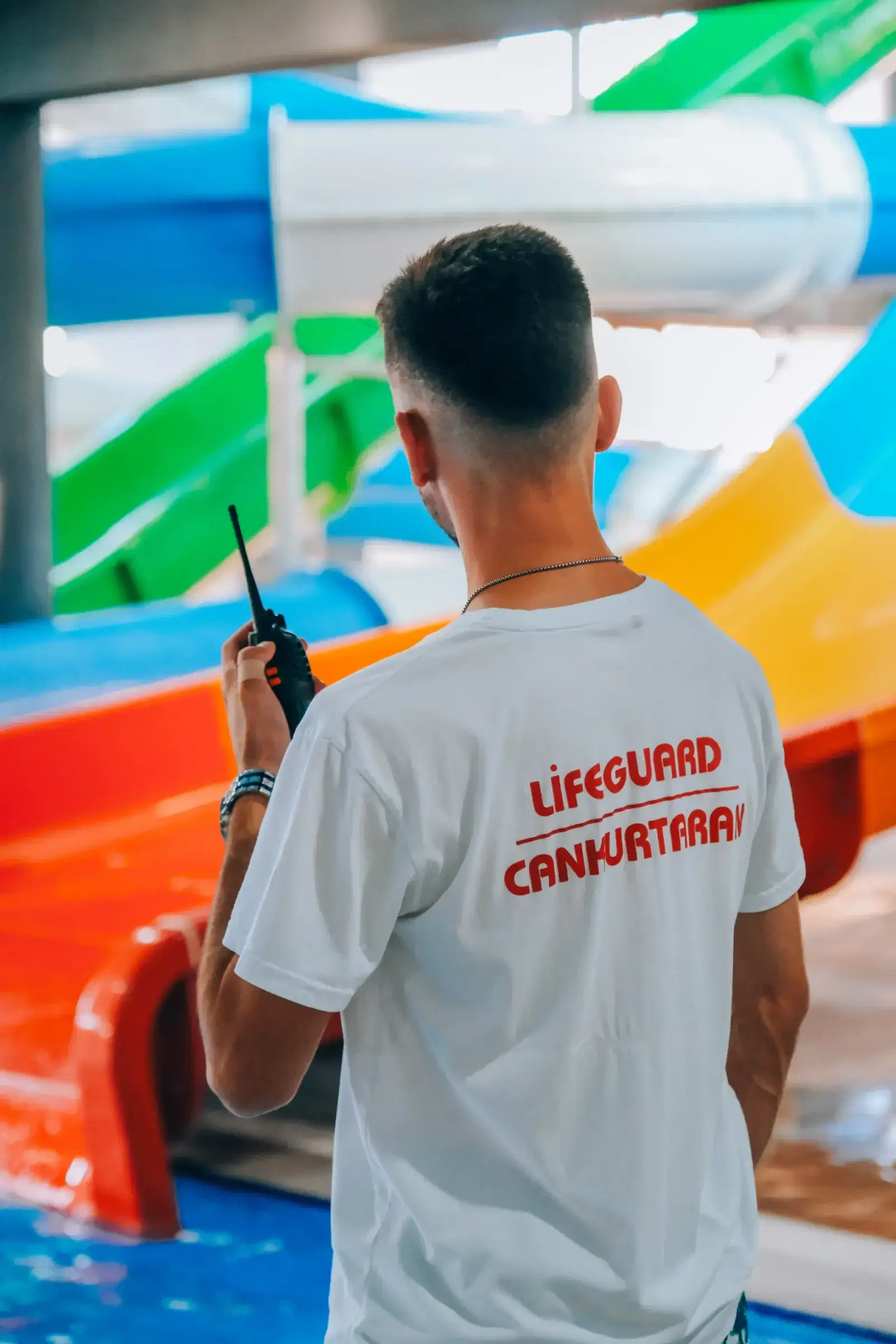 Kastilya Hotel: Lifeguard on duty at the aquapark