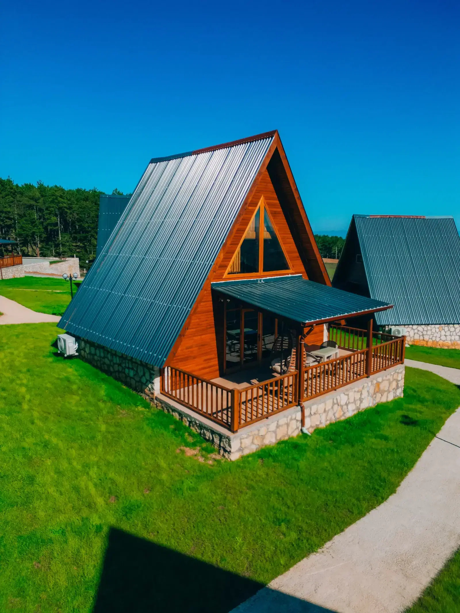 Kastilya Otel bungalovu, yukarıdan görünüm